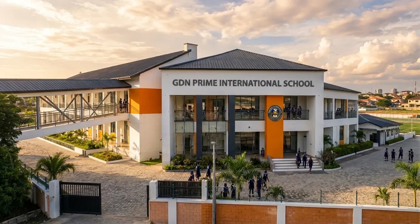 Students on the GDN Prime International School campus
